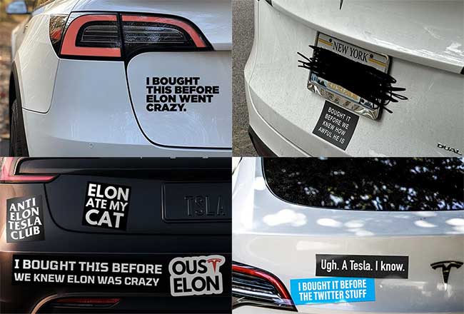 Musk, Trump and Tesla sticker rebellion - International - World - Ahram  Online